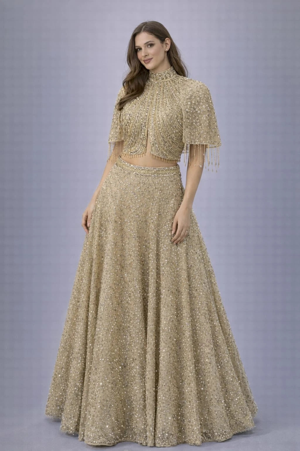 regal gold lehenga
