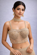 gold mermaid lehenga set