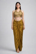 mehendi green lehenga