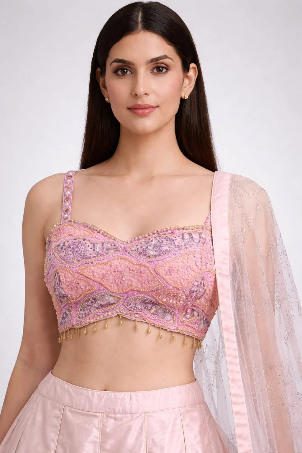Pink traditional lehenga
