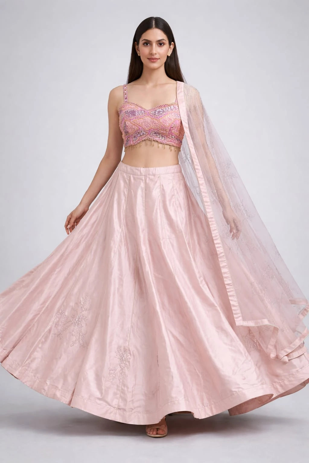 Pink traditional lehenga