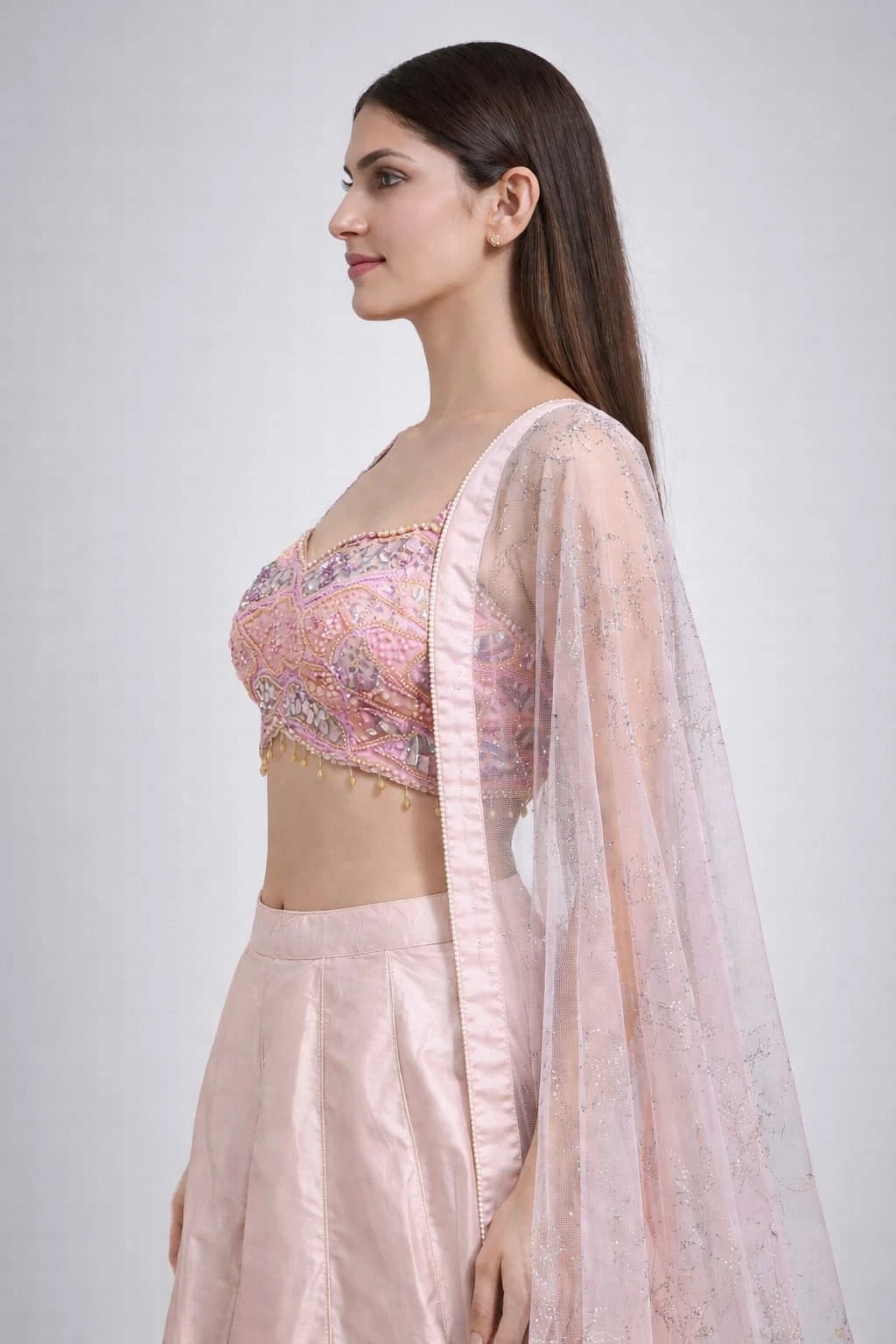 Pink traditional lehenga
