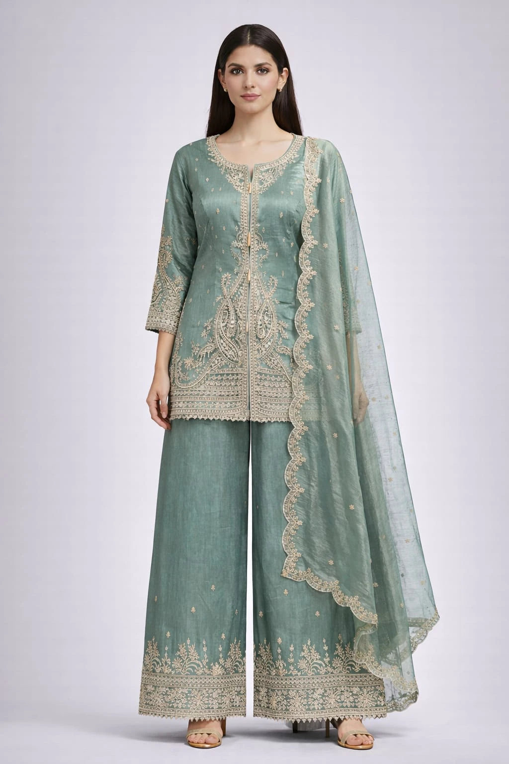 sage green suit