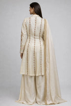 cream traditional suit