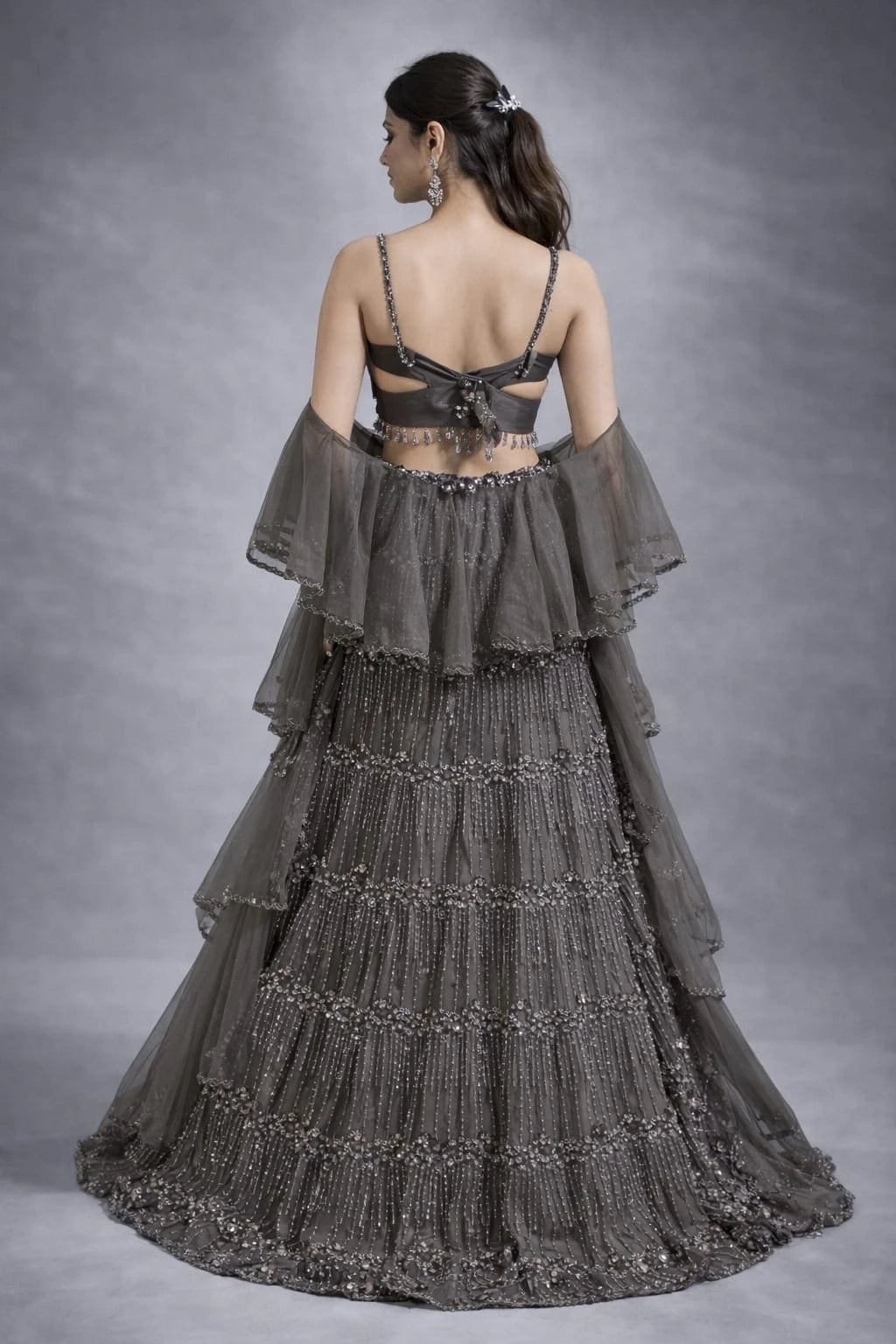 mocha lehenga set