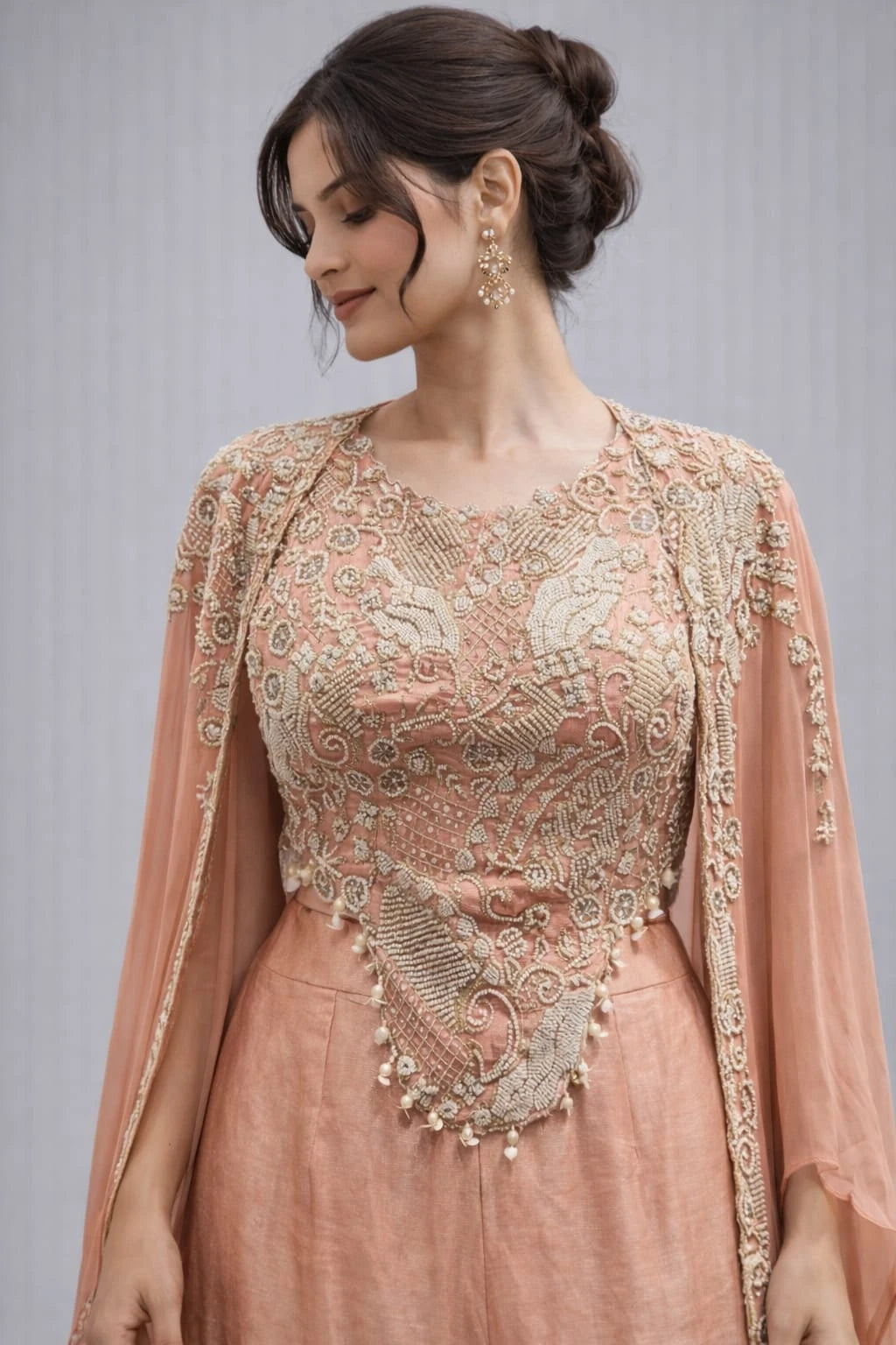 pink sharara set