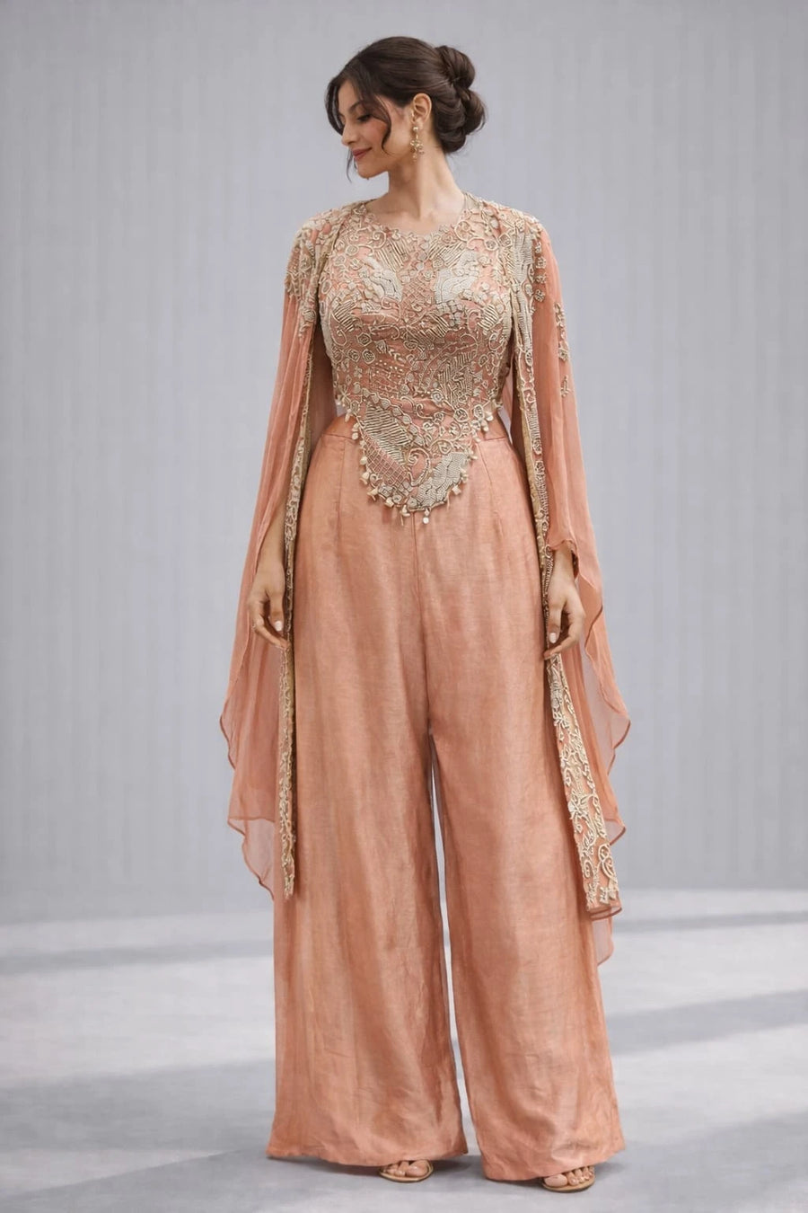 pink sharara set