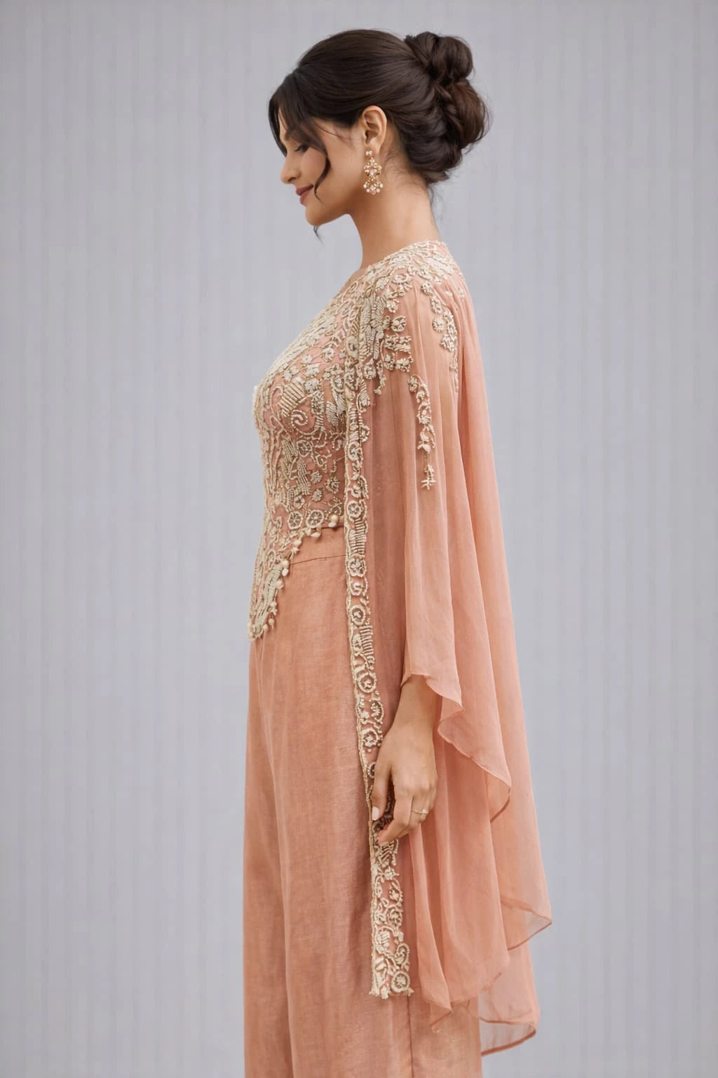 pink sharara set