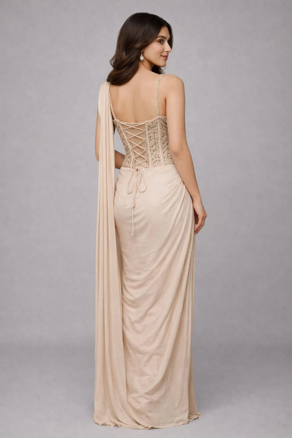 ivory western dress
