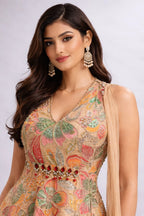 multicolor sharara set