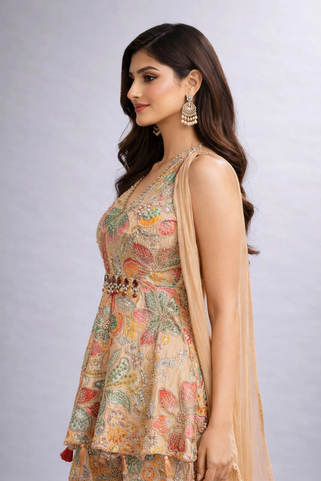 multicolor sharara set