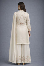 ivory embroidered suit