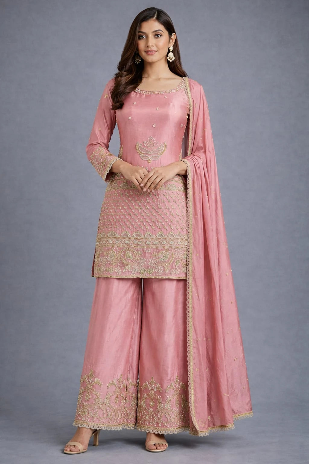  traditional pink suit