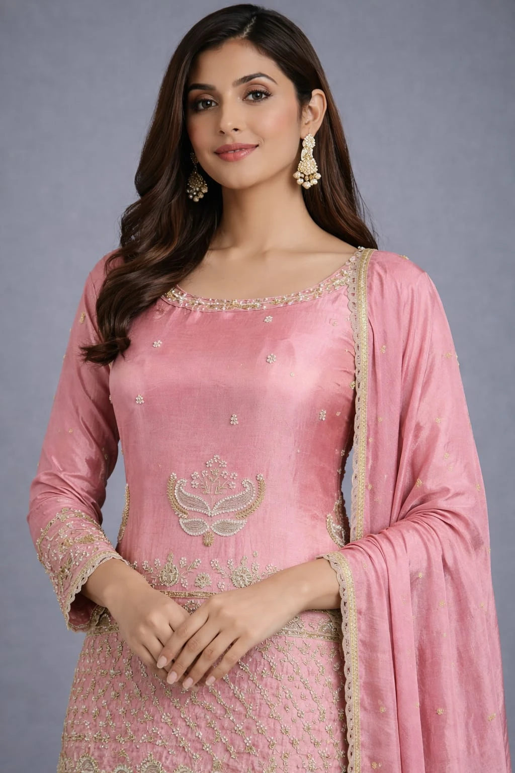  traditional pink suit