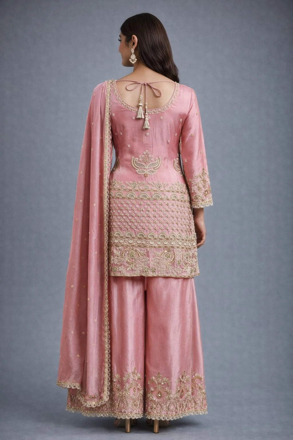  traditional pink suit