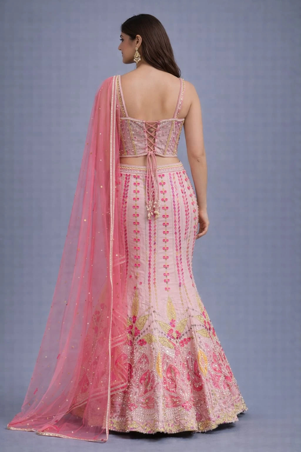 pink lehenga 