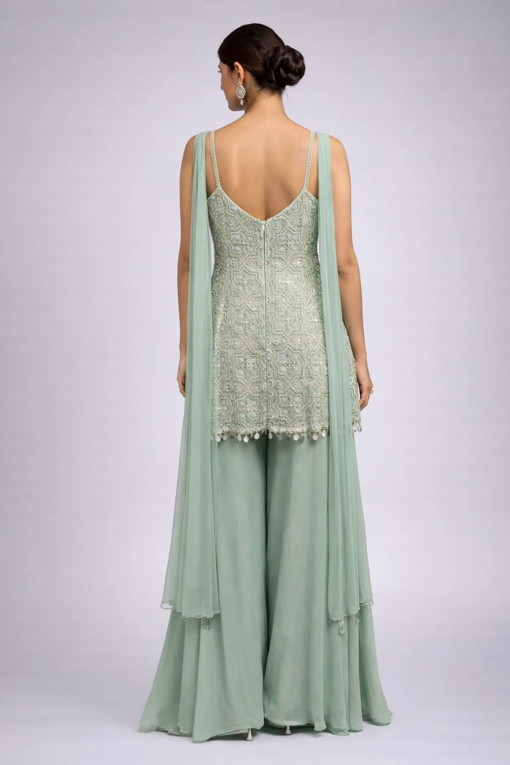 firozi sharara suit