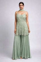 firozi sharara suit