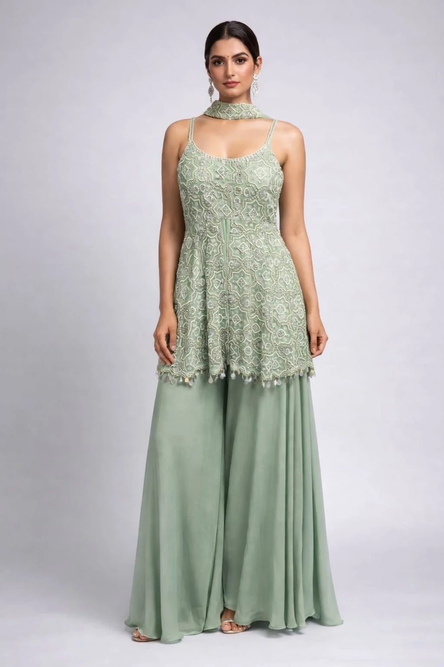 firozi sharara suit