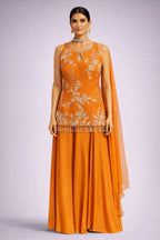 Orange traditional sharara