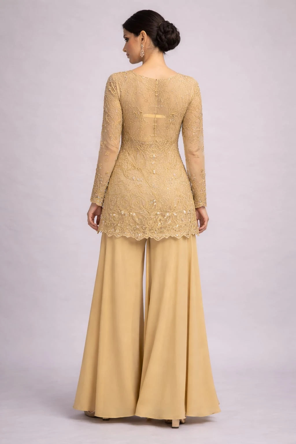 gold embroidered outfit