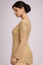 gold embroidered outfit