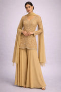 gold embroidered sharara