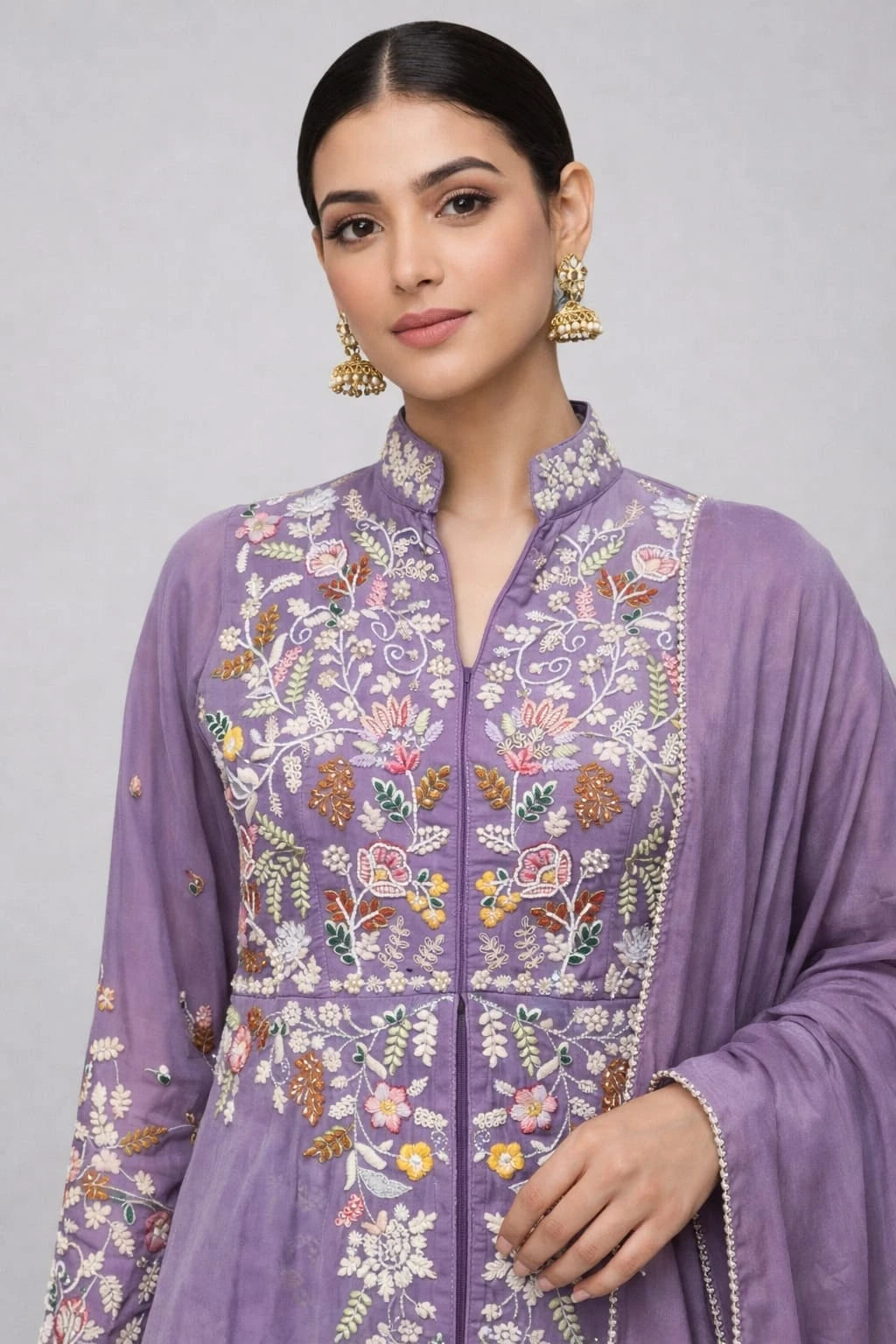Purple traditional outfit
