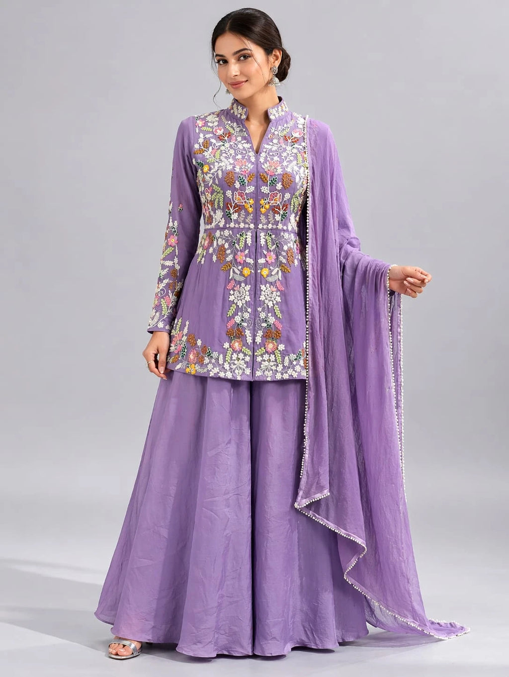 Purple traditional outfit