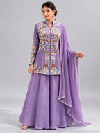 Purple traditional outfit