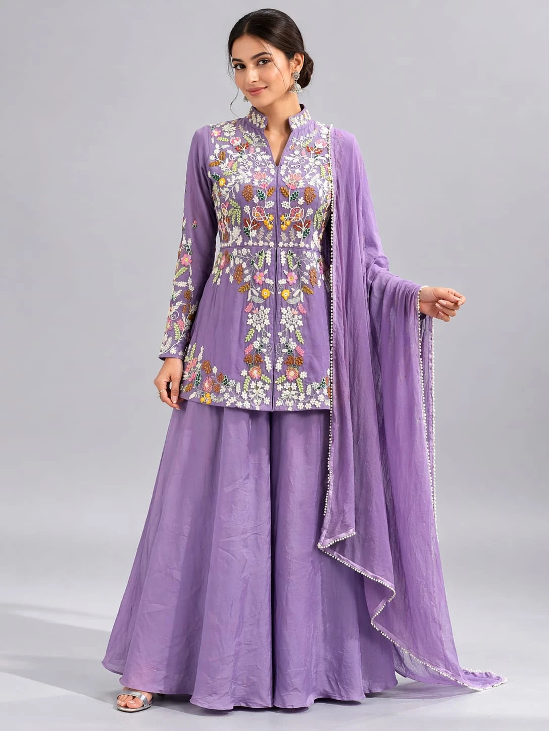 Purple traditional outfit