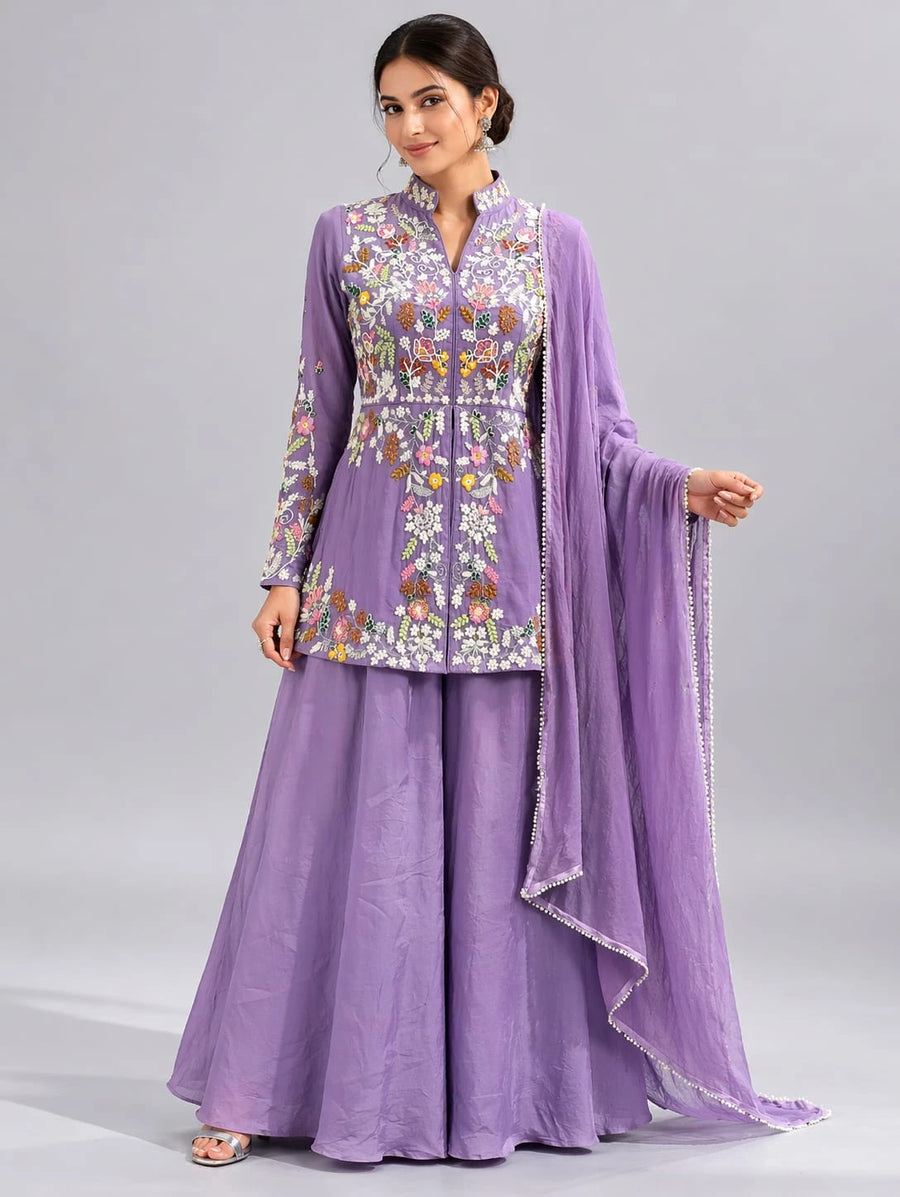 Purple traditional outfit