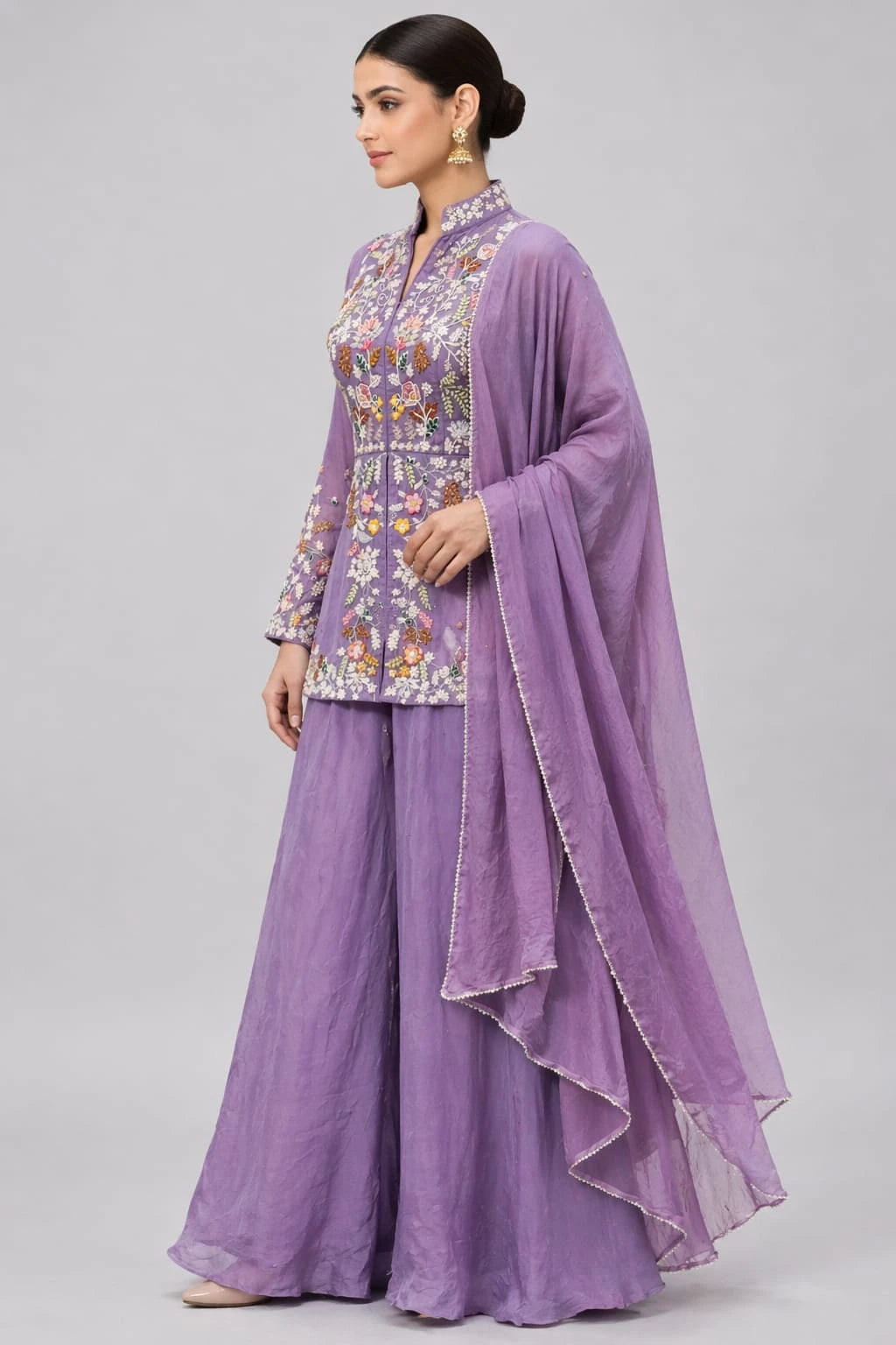 Purple traditional outfit