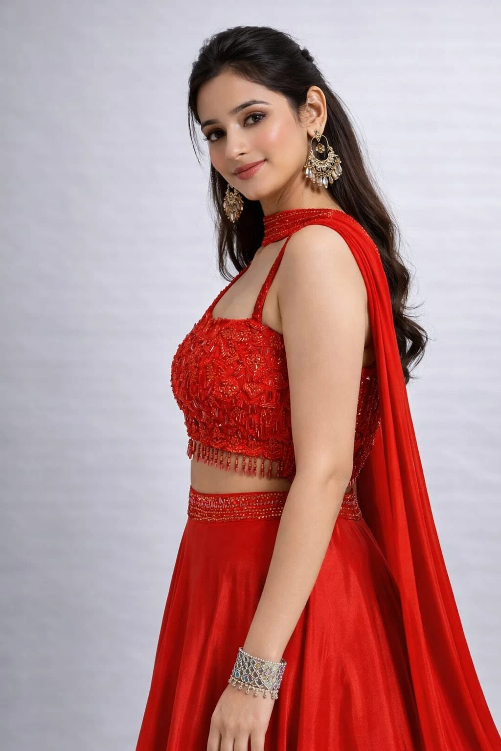 Red traditional outfit