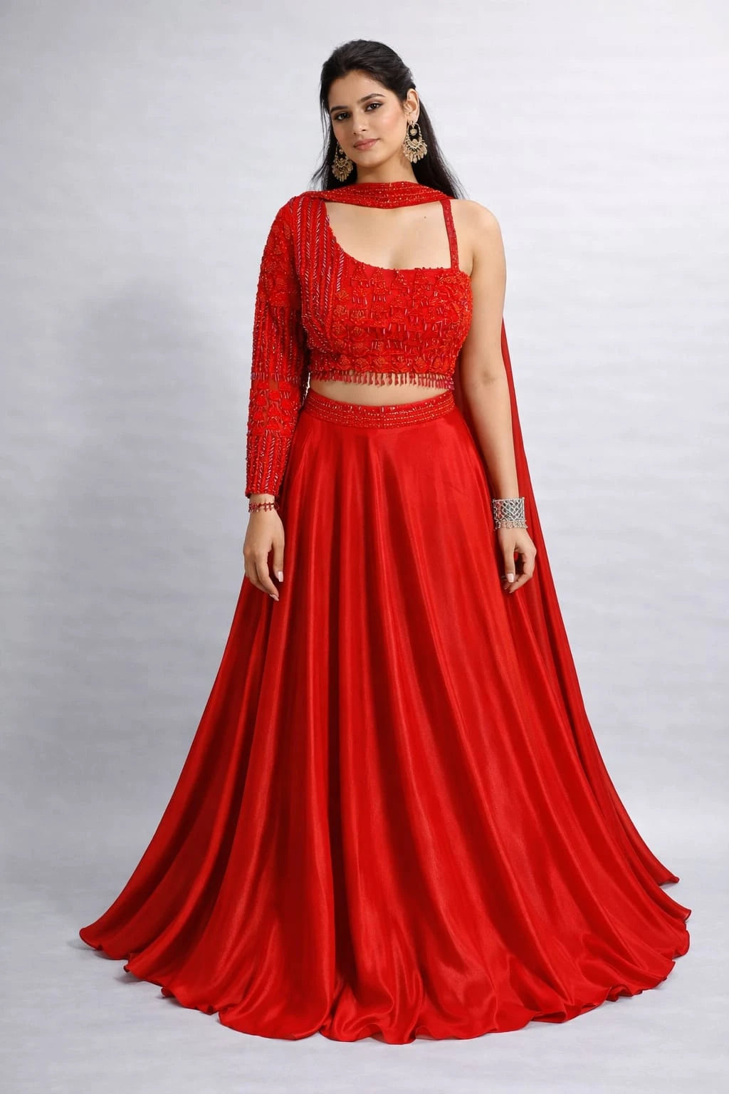 Red traditional outfit