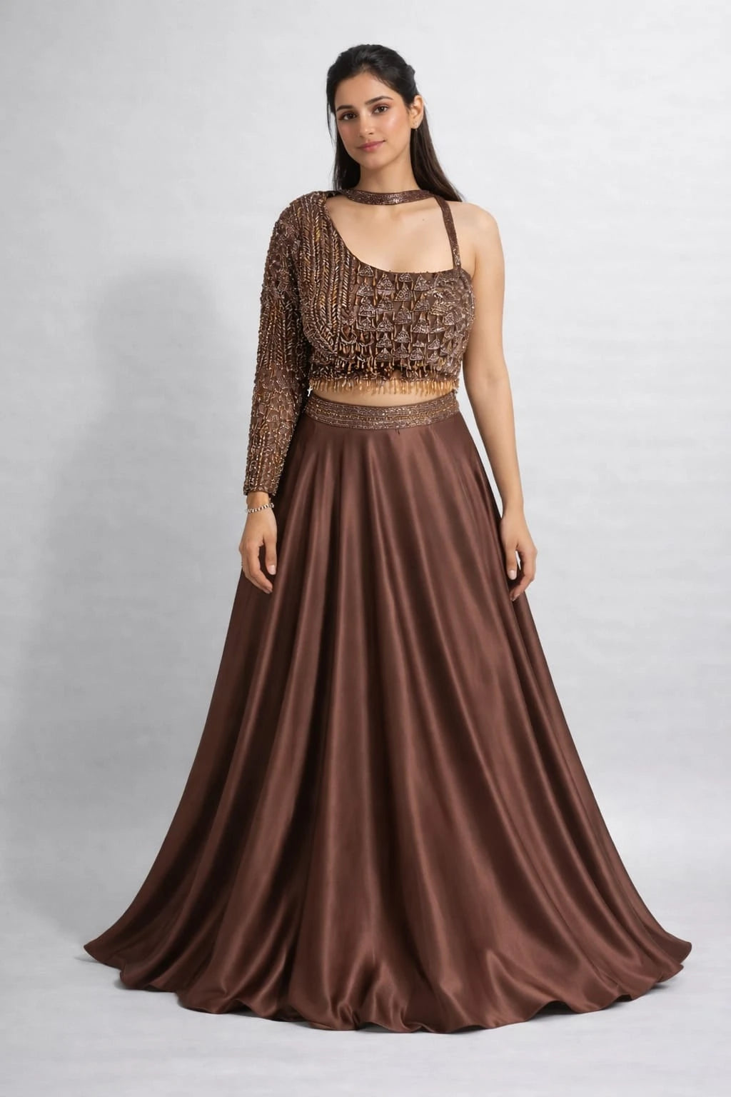  brown traditional outfit