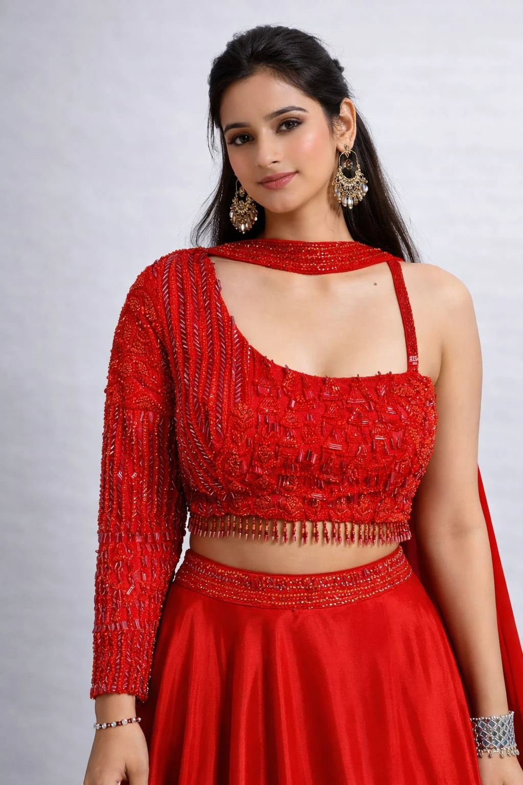 Red traditional outfit