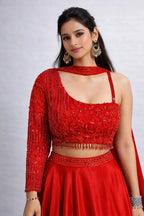 Red traditional outfit