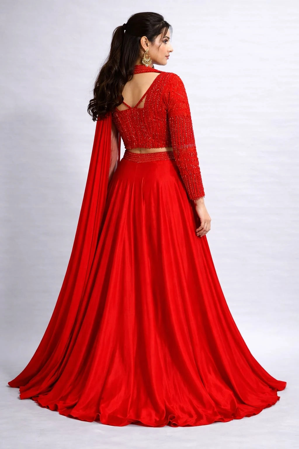 Red traditional outfit