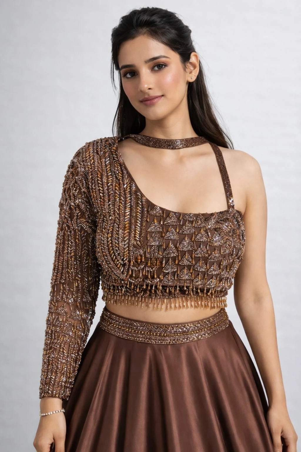  brown traditional outfit