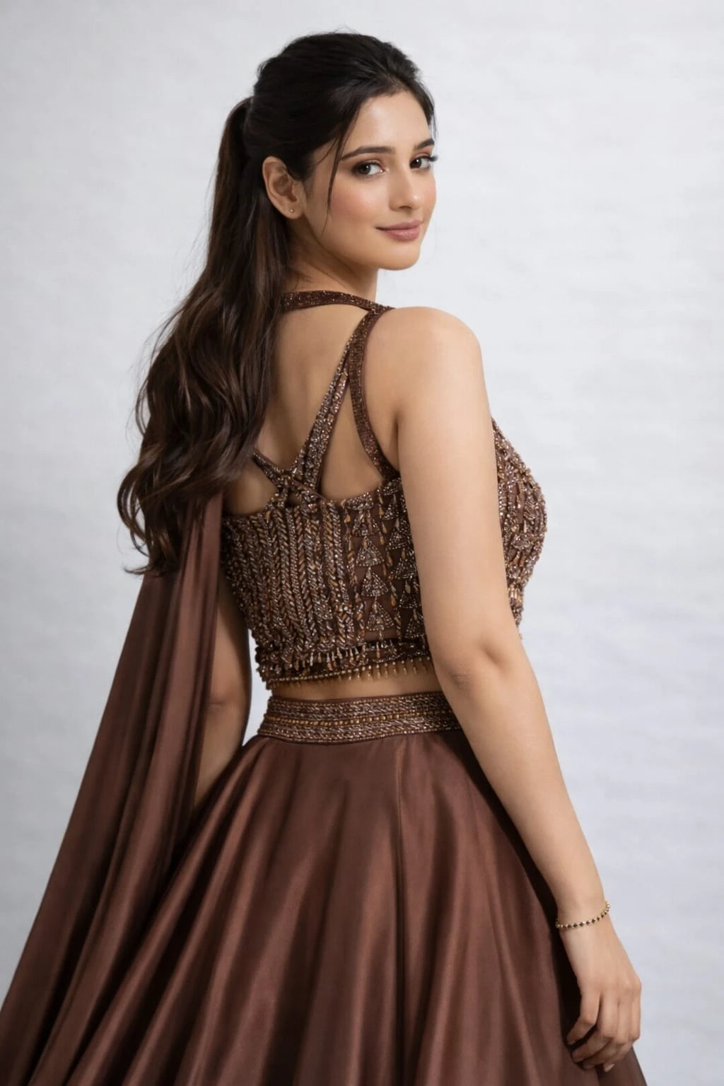 brown traditional outfit