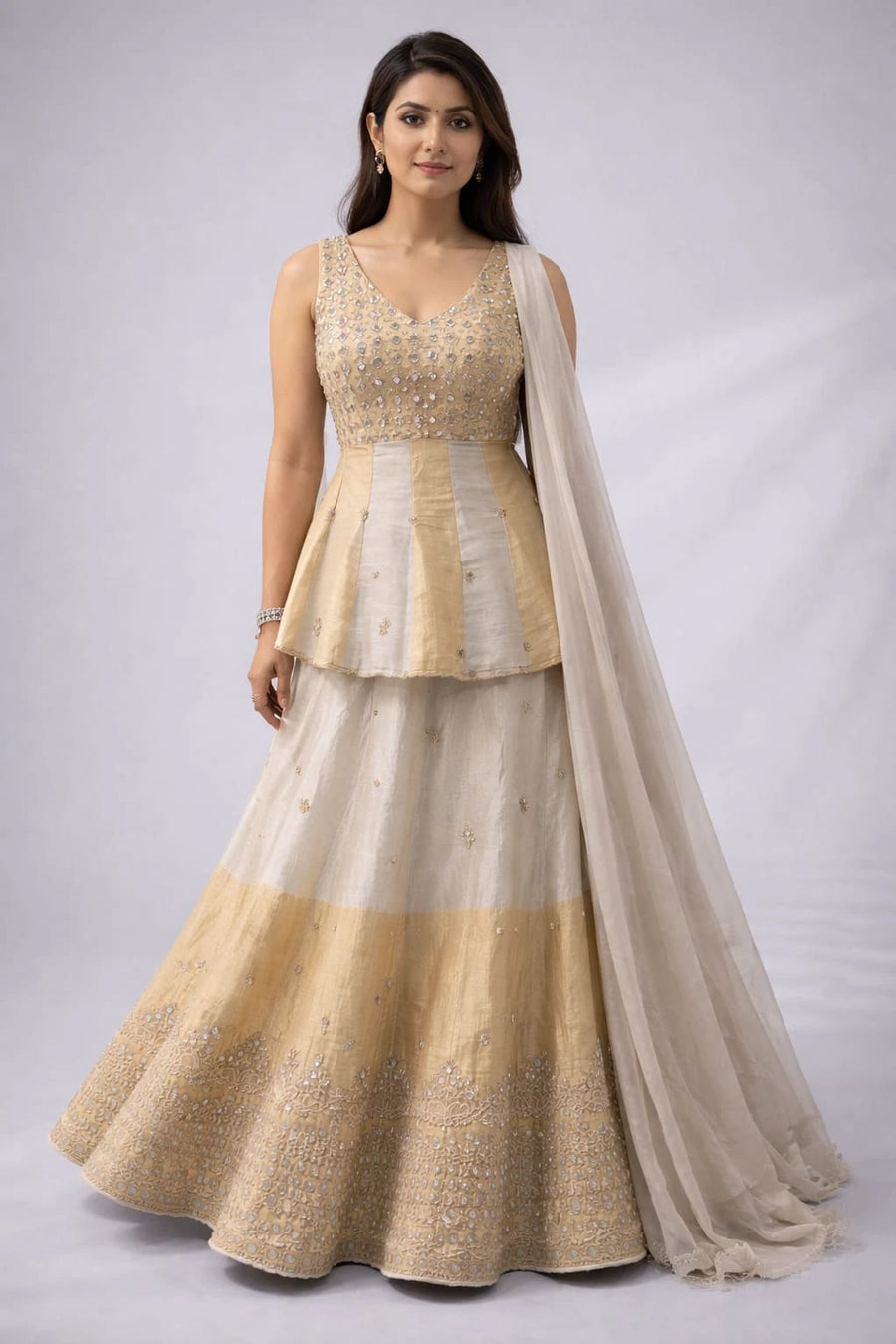 traditional outfit gold