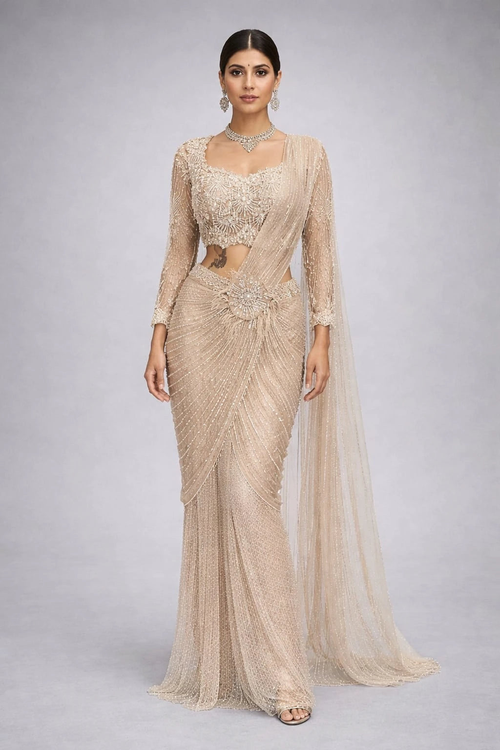 gold drape