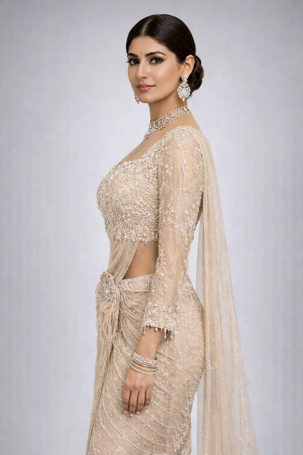 gold drape