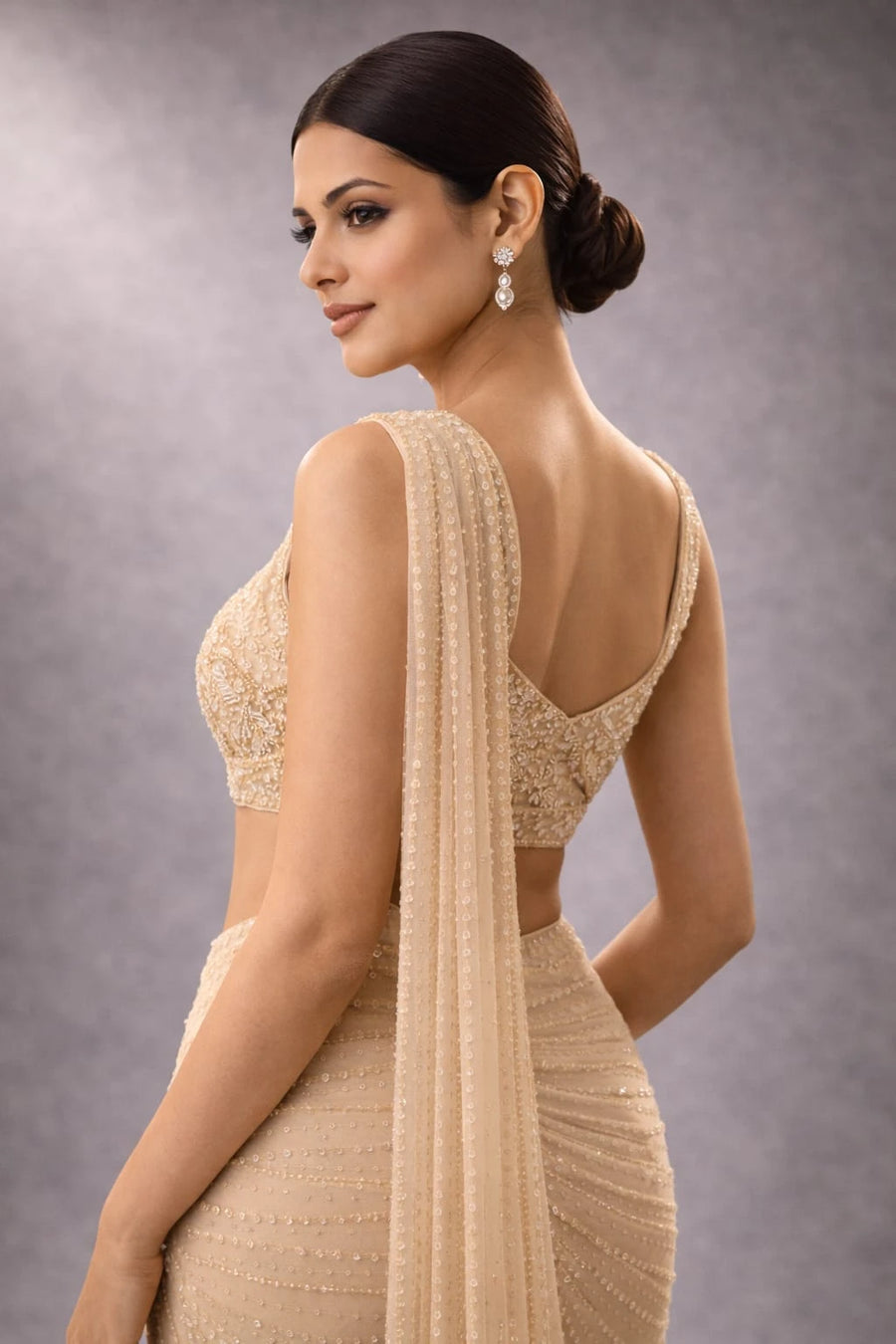  gold saree