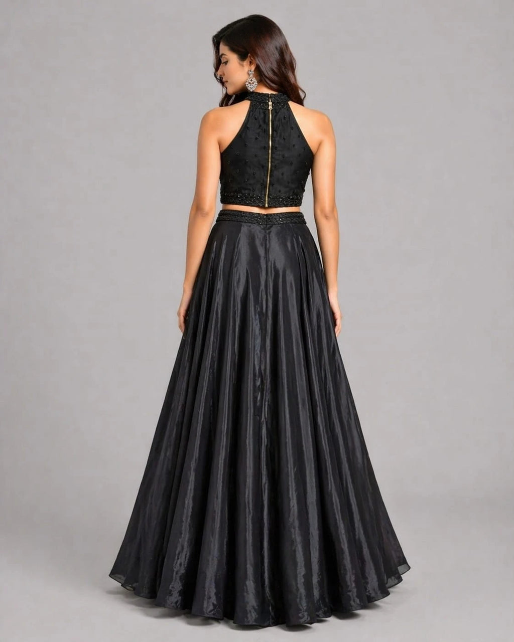 black lehenga