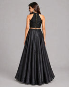 black lehenga