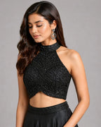 black lehenga