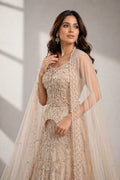 embroidered ivory lehenga