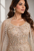 embroidered ivory lehenga